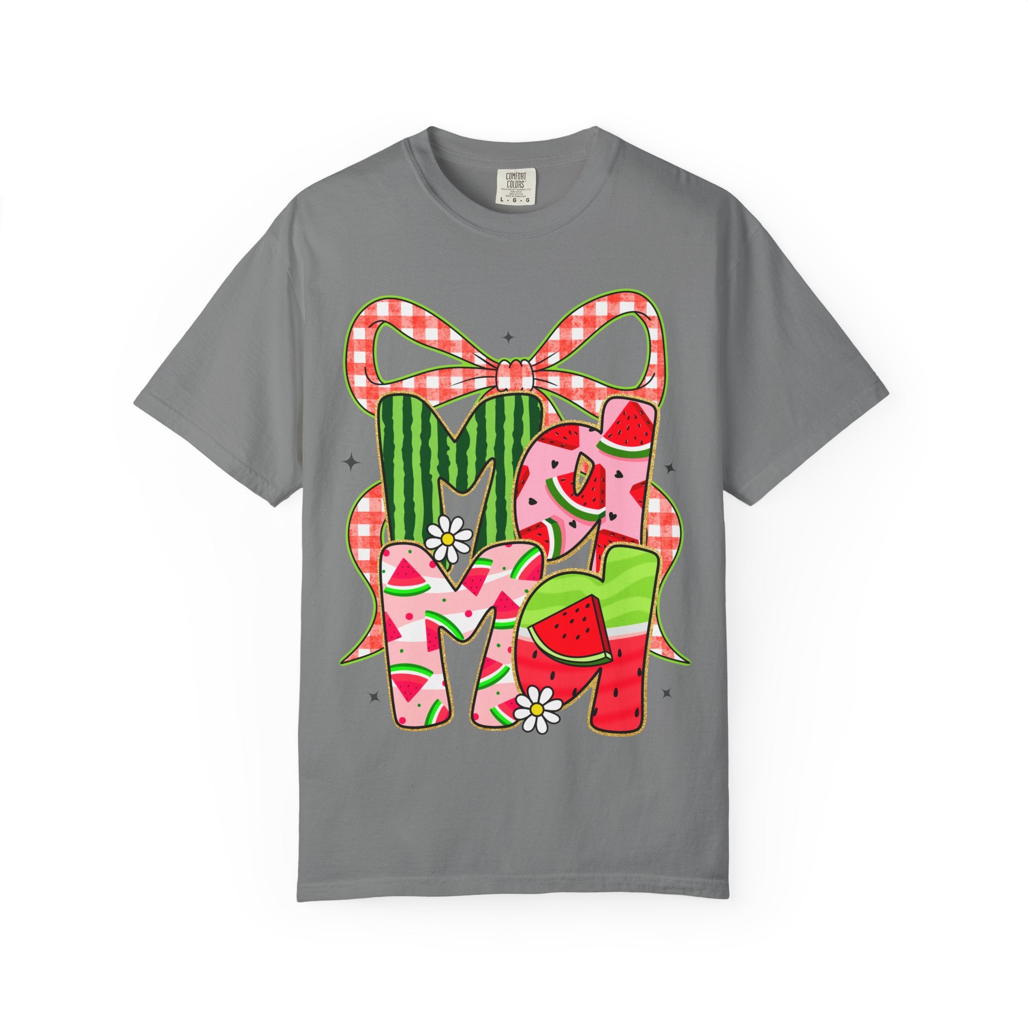 Watermelon Monogram M Initial T-Shirt | Summer Fruit Graphic Tee