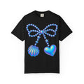 Holographic Pearl Bow with Shell & Heart T-shirt | Mermaid Jewelry Graphic