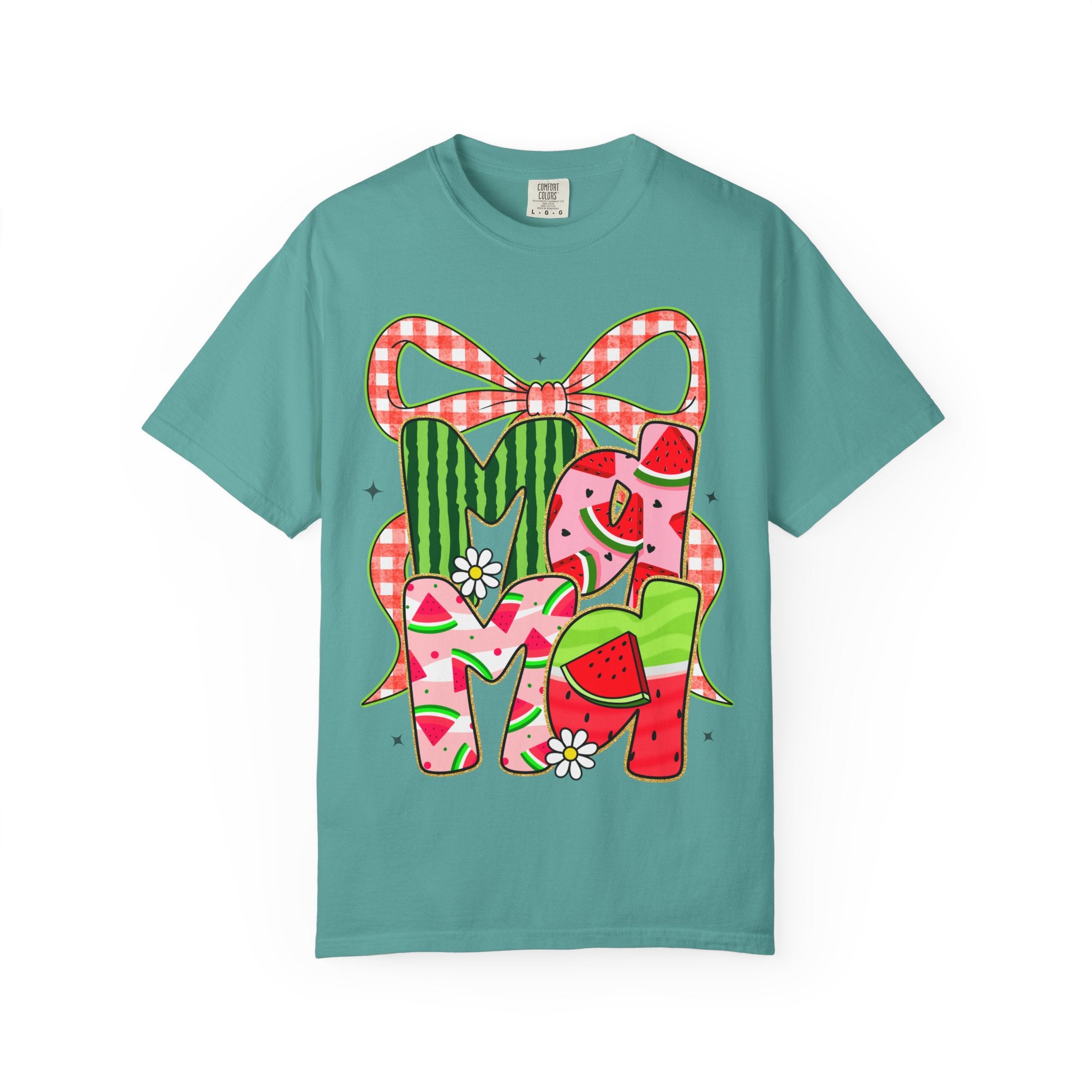 Watermelon Monogram M Initial T-Shirt | Summer Fruit Graphic Tee