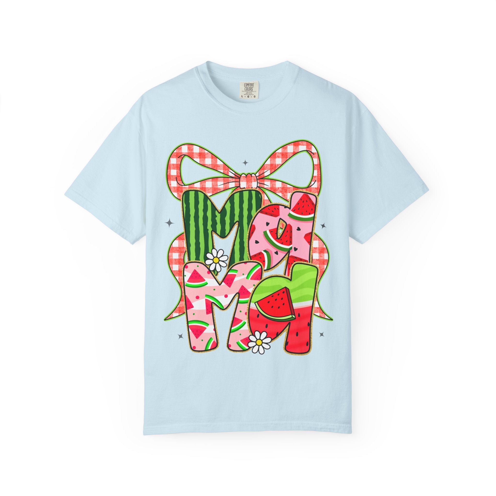 Watermelon Monogram M Initial T-Shirt | Summer Fruit Graphic Tee