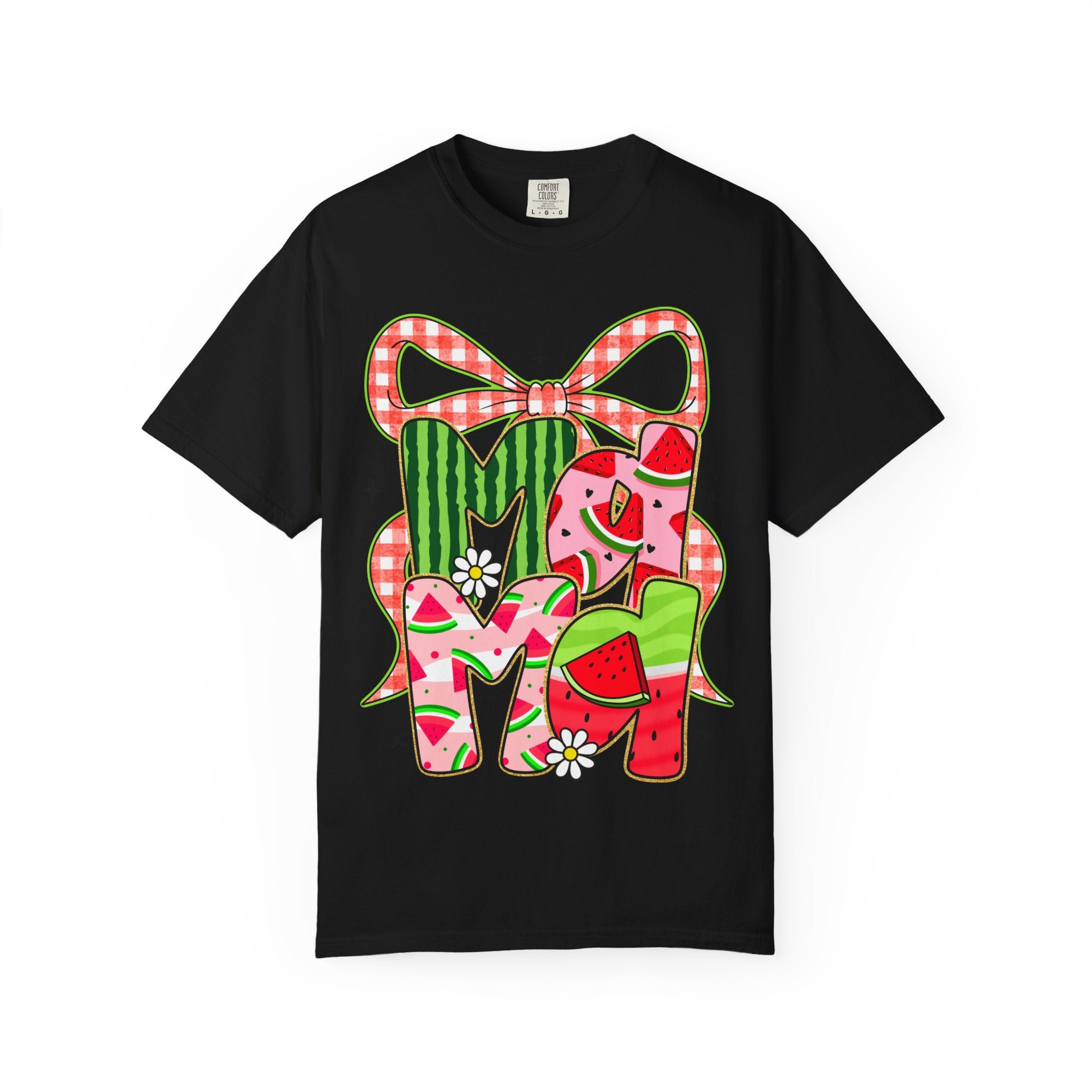 Watermelon Monogram M Initial T-Shirt | Summer Fruit Graphic Tee