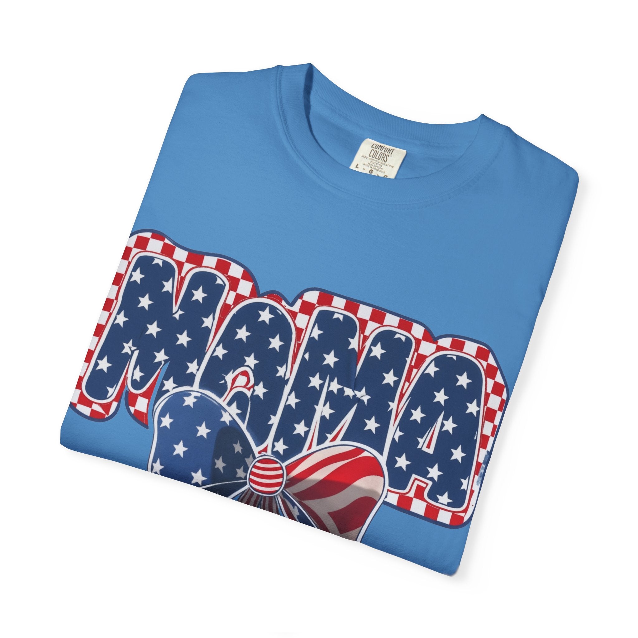 Mama Patriotic T-Shirt — American Flag Bow 4th of July Tee
