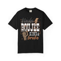 Kinda Boujee Kinda Broke T-shirt | Leopard Cup & Lightning Graphic
