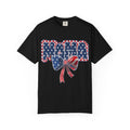 Mama Patriotic T-Shirt — American Flag Bow 4th of July Tee