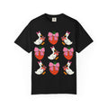 Strawberry Bow Ducks T-Shirt | Cute Strawberry Pattern Tee