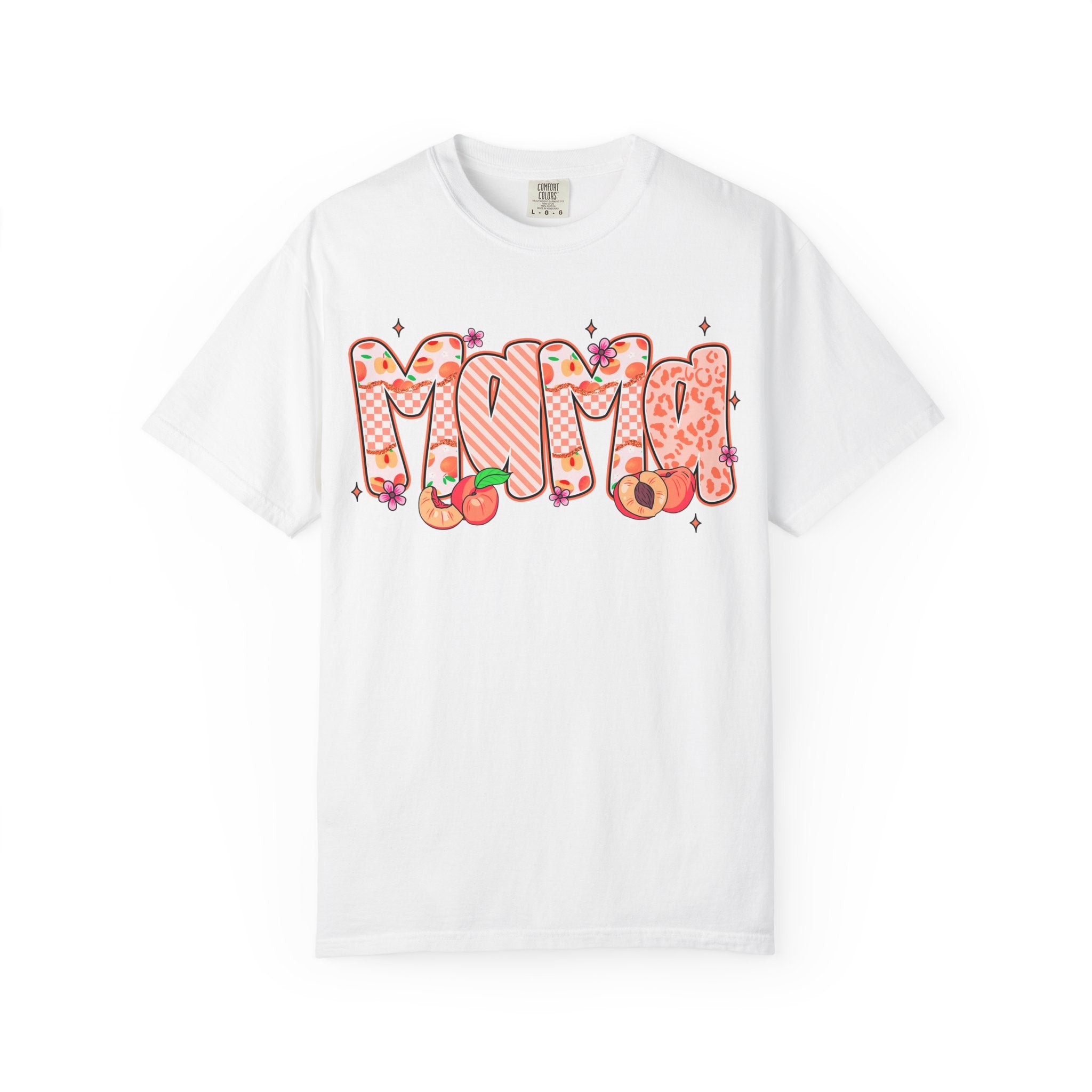 Mama Floral Peach Graphic T-Shirt