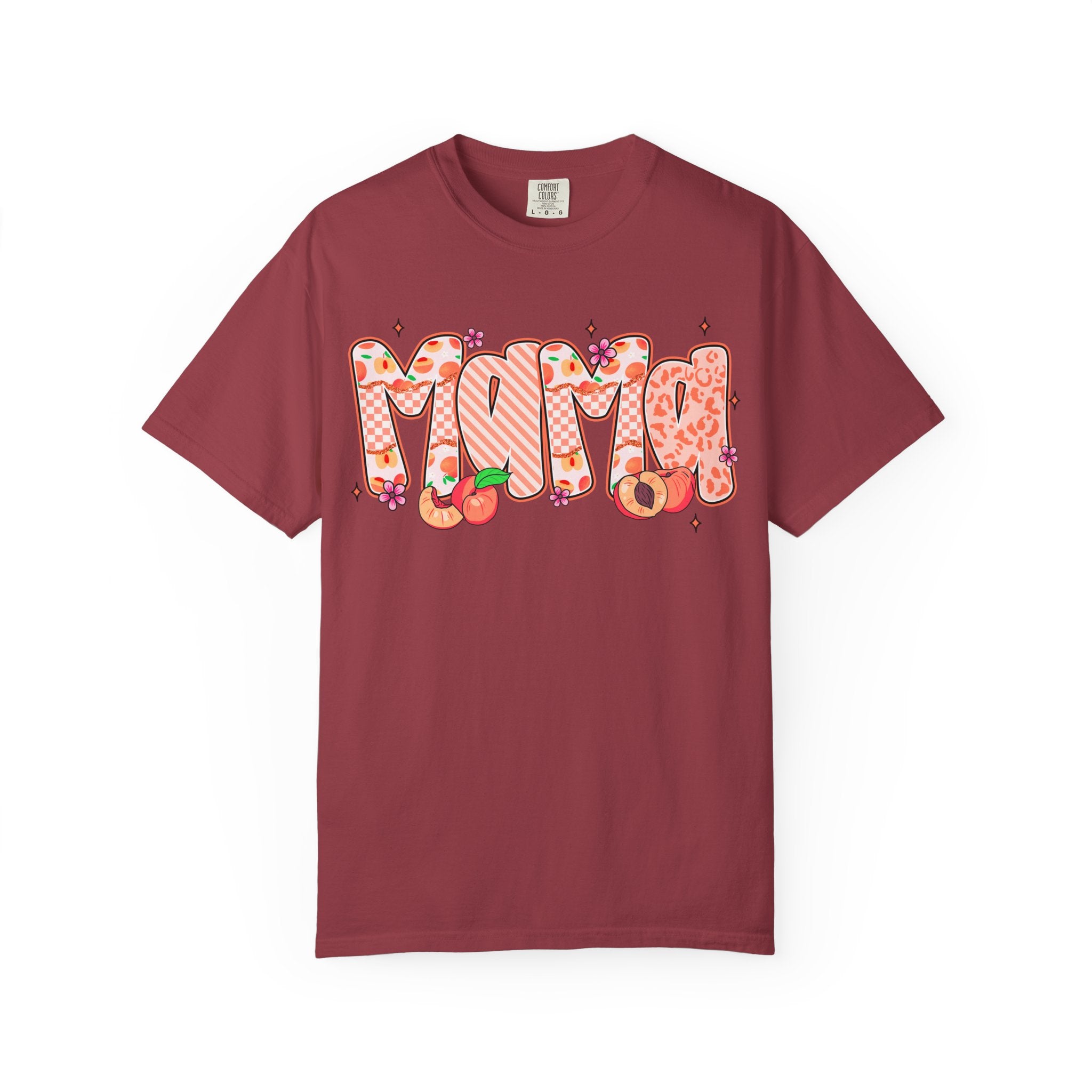 Mama Floral Peach Graphic T-Shirt
