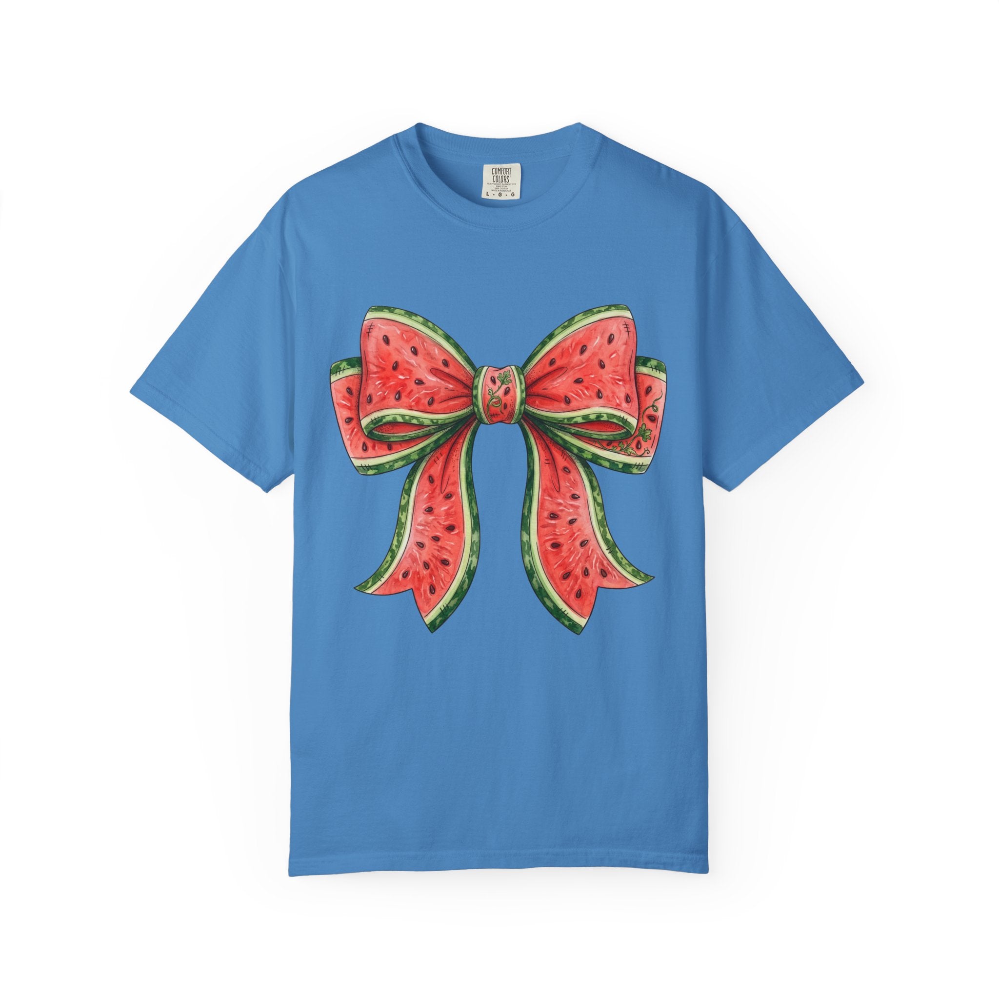Watermelon Bow T-Shirt | Summer Fruit Graphic