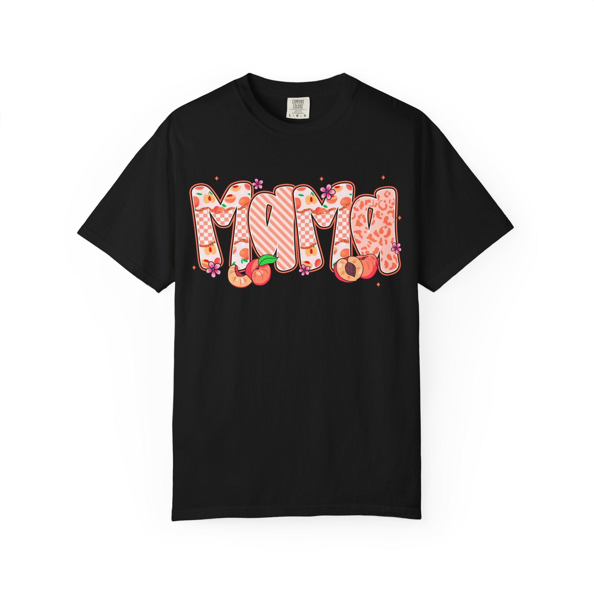Mama Floral Peach Graphic T-Shirt