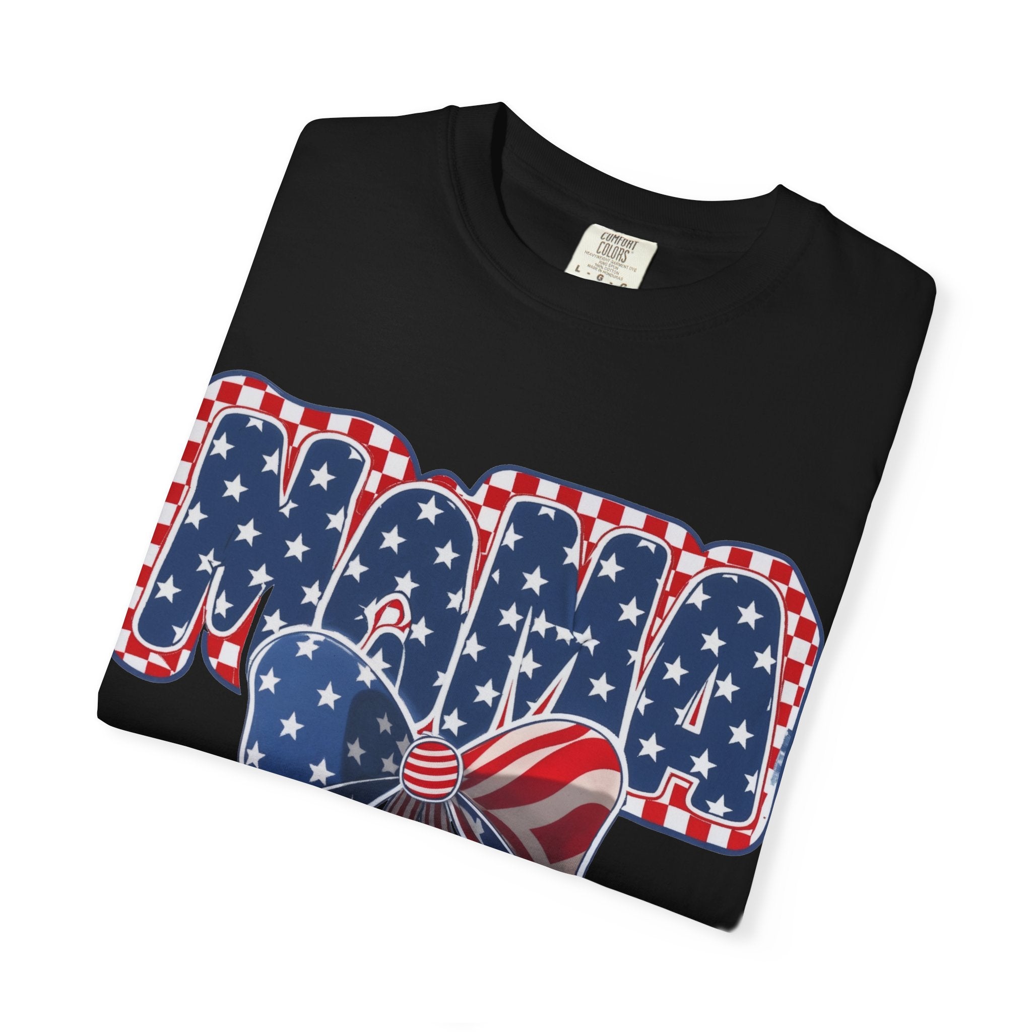 Mama Patriotic T-Shirt — American Flag Bow 4th of July Tee