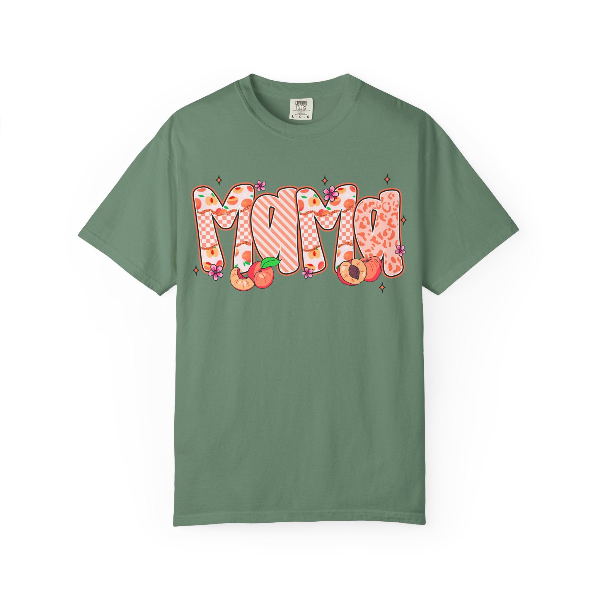 Mama Floral Peach Graphic T-Shirt