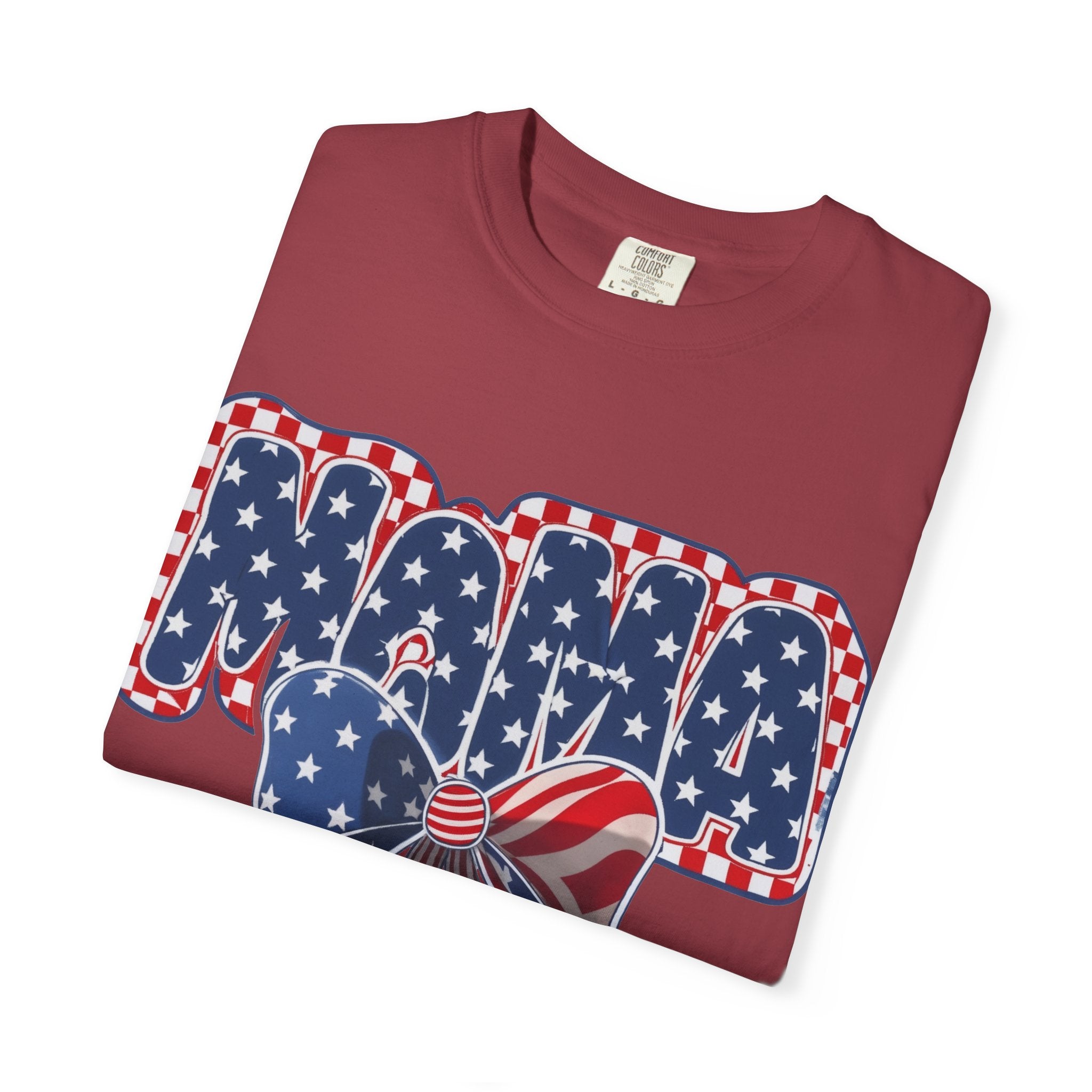 Mama Patriotic T-Shirt — American Flag Bow 4th of July Tee