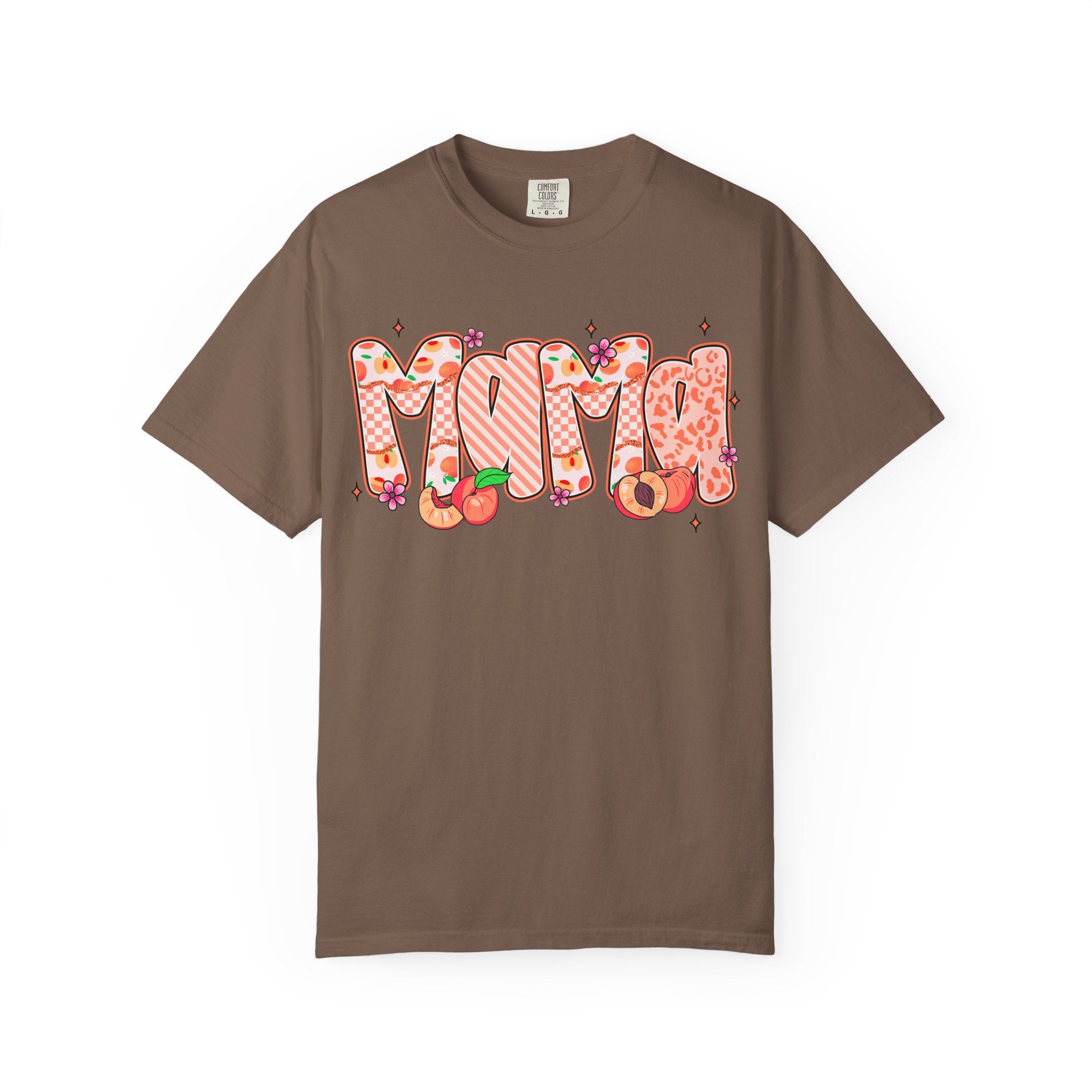 Mama Floral Peach Graphic T-Shirt