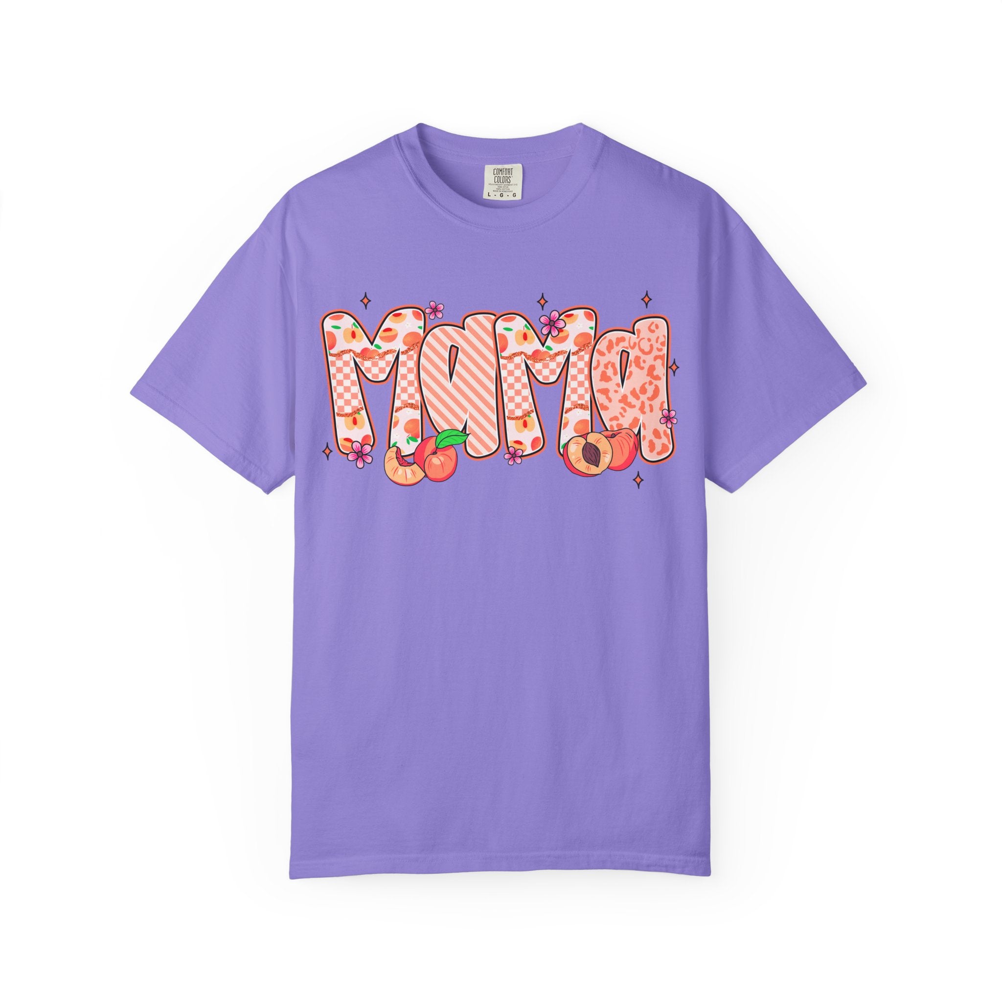 Mama Floral Peach Graphic T-Shirt