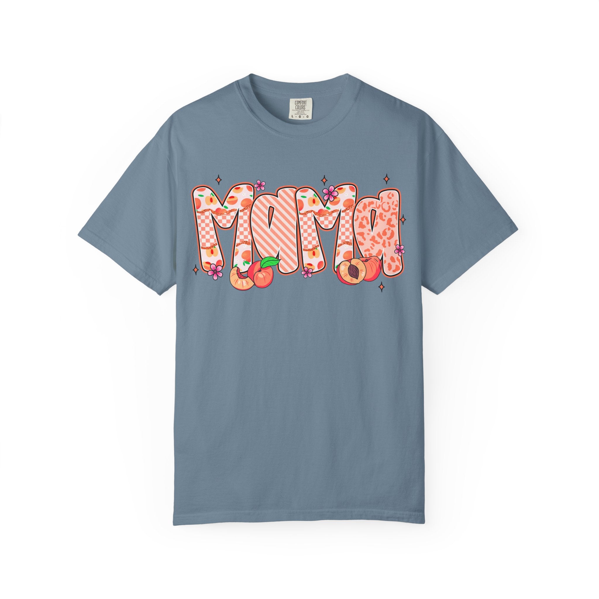 Mama Floral Peach Graphic T-Shirt
