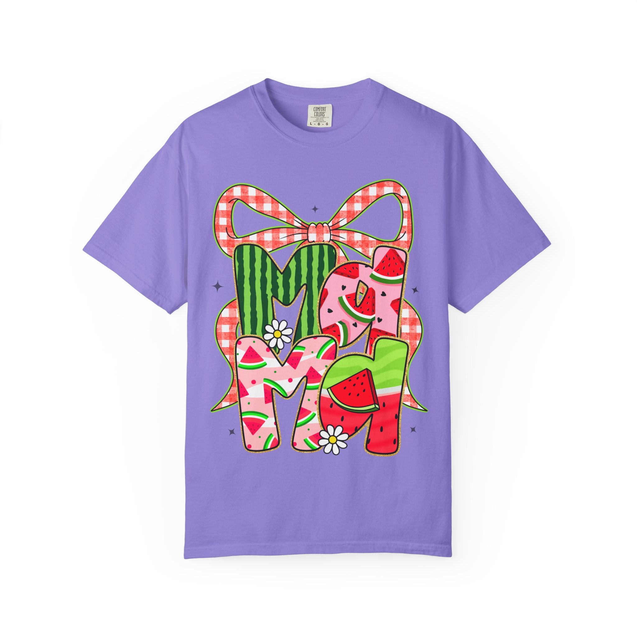 Watermelon Monogram M Initial T-Shirt | Summer Fruit Graphic Tee