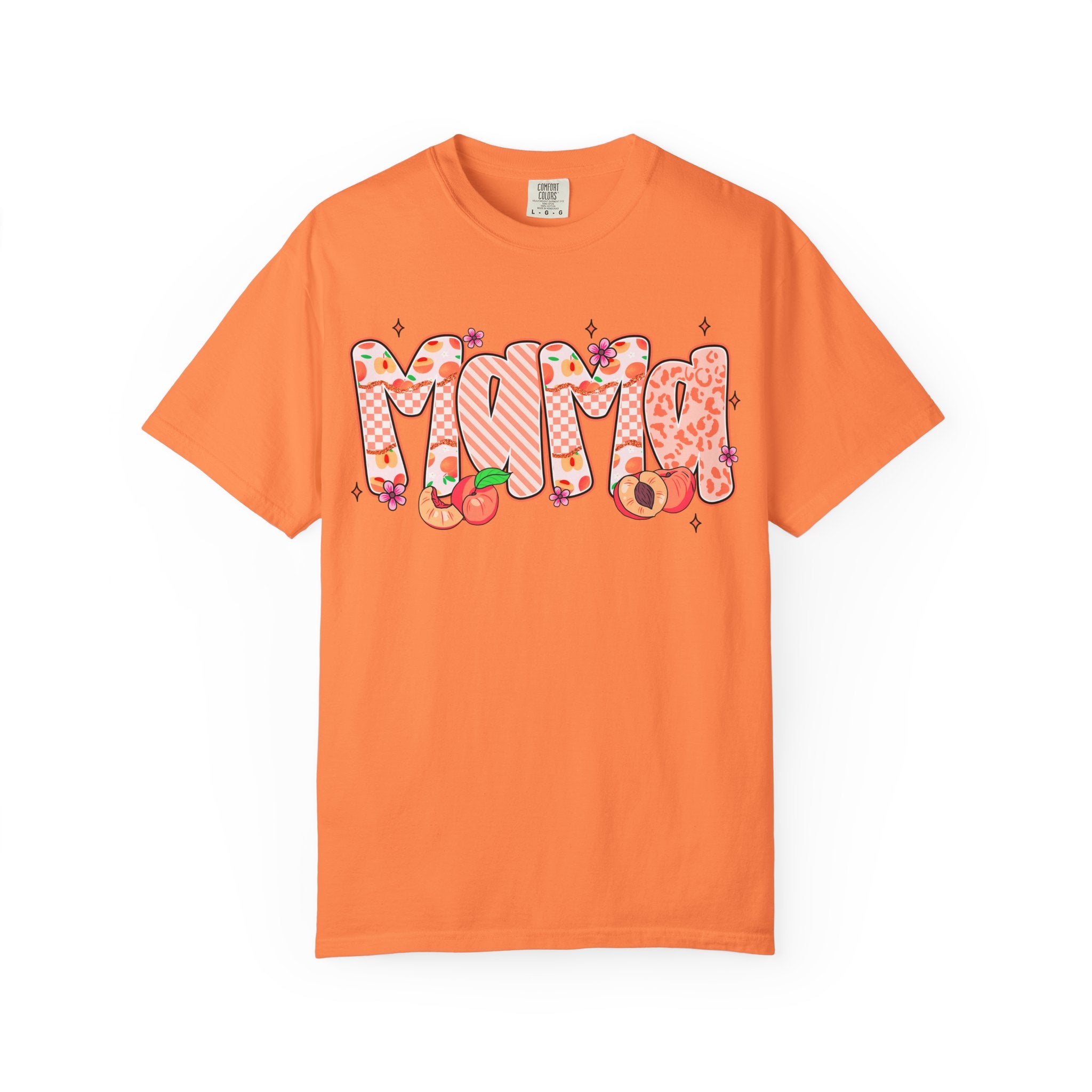Mama Floral Peach Graphic T-Shirt