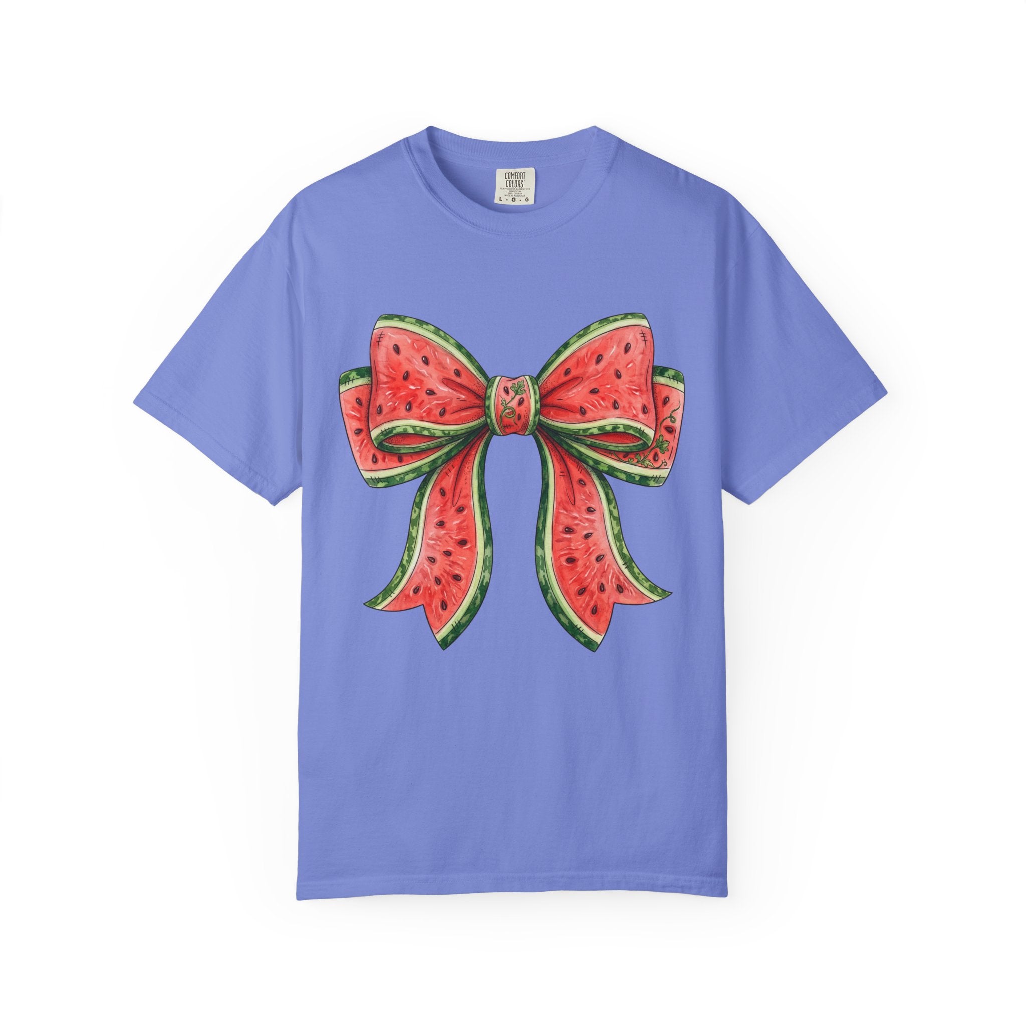 Watermelon Bow T-Shirt | Summer Fruit Graphic