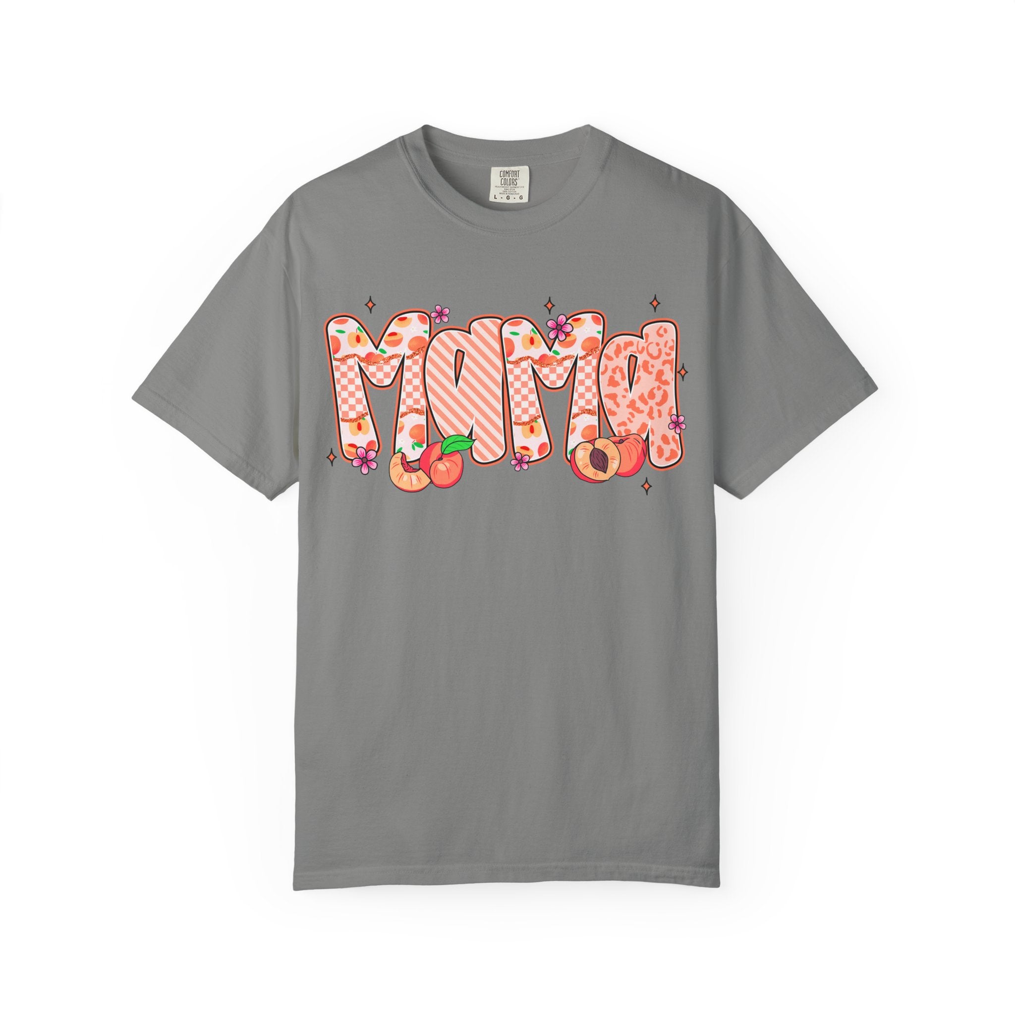 Mama Floral Peach Graphic T-Shirt