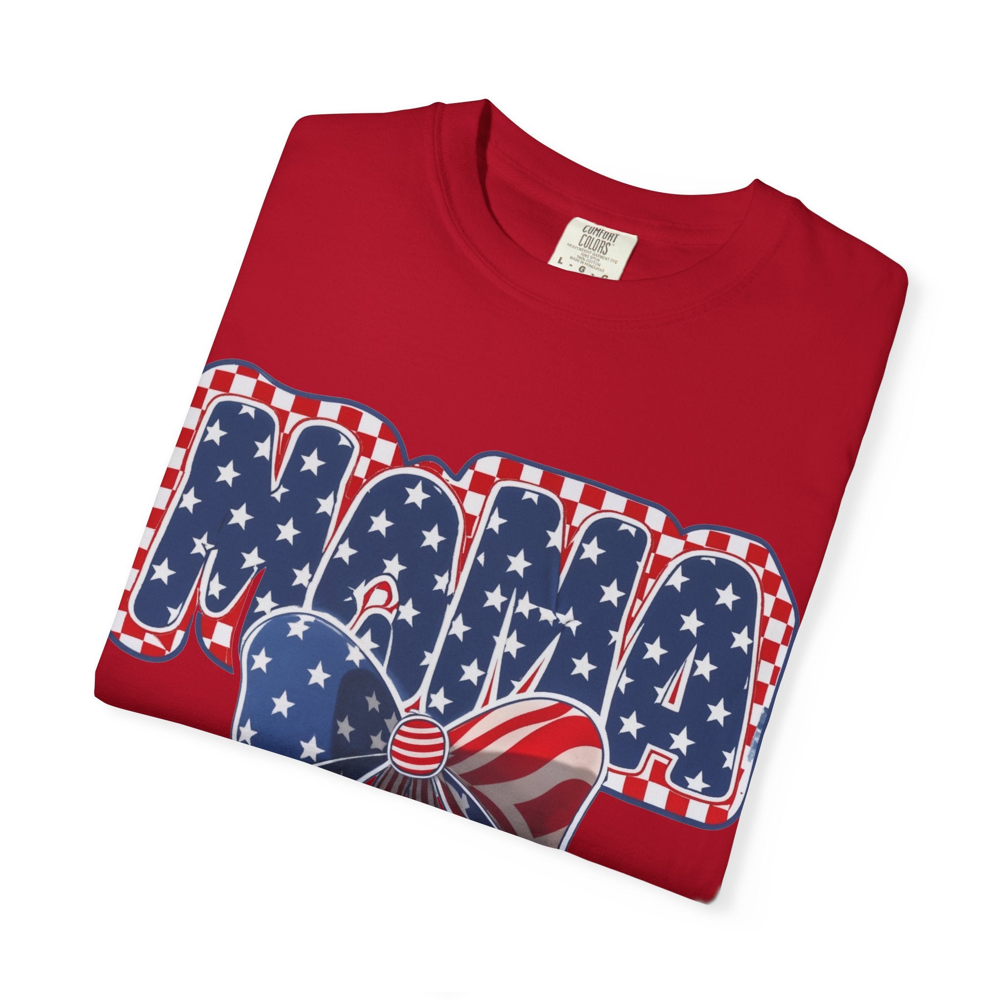Mama Patriotic T-Shirt — American Flag Bow 4th of July Tee