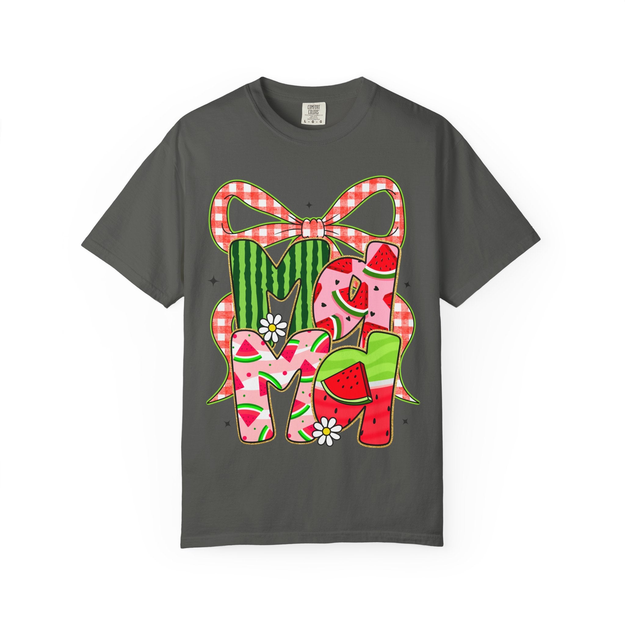 Watermelon Monogram M Initial T-Shirt | Summer Fruit Graphic Tee
