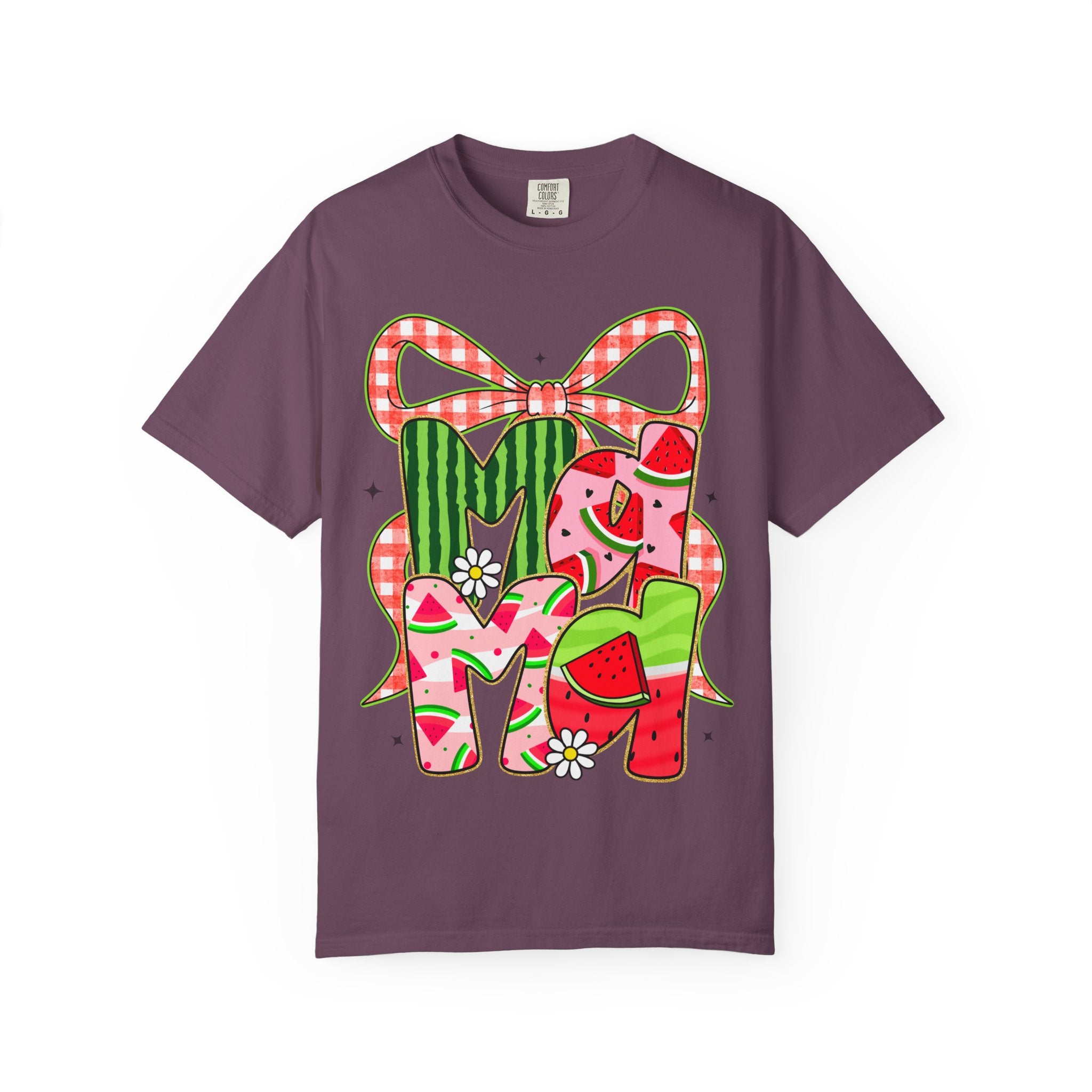 Watermelon Monogram M Initial T-Shirt | Summer Fruit Graphic Tee