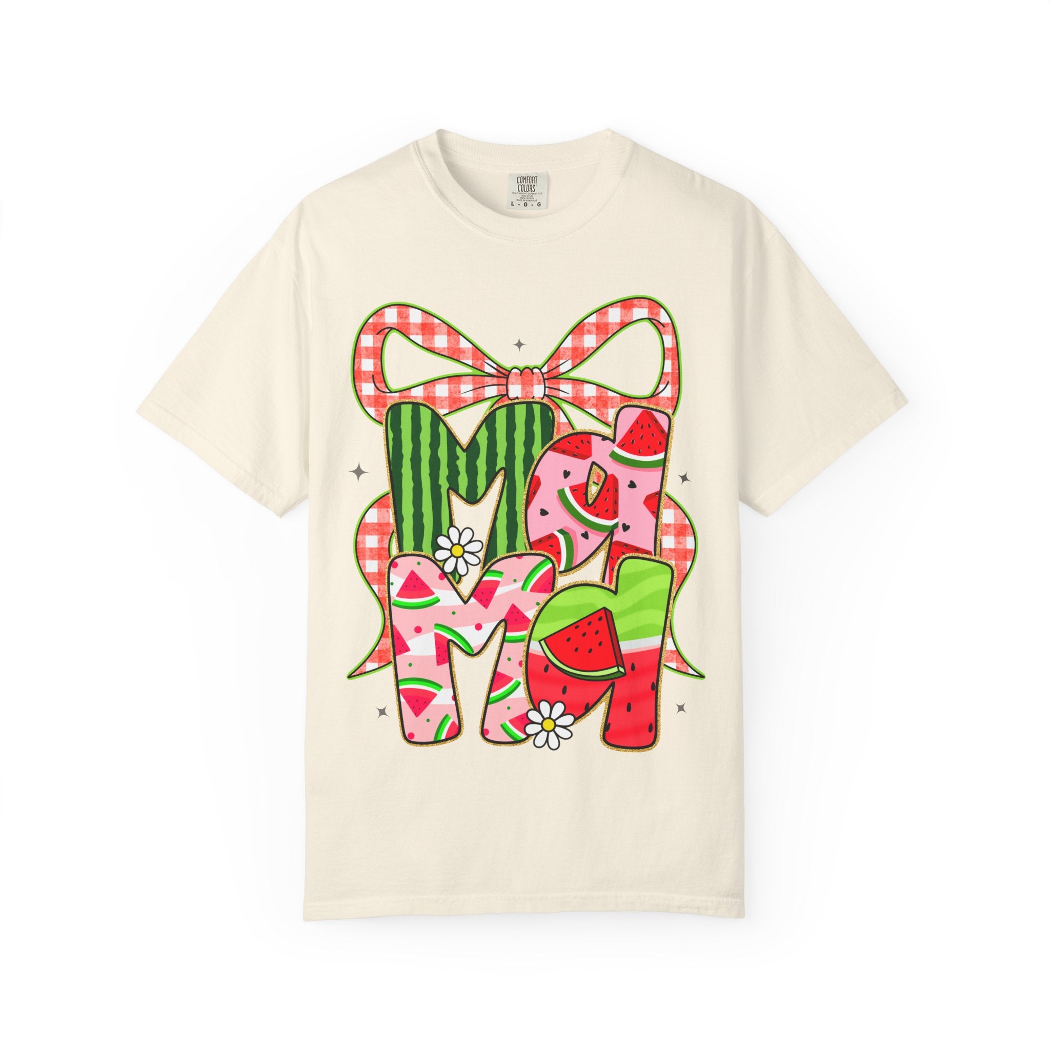 Watermelon Monogram M Initial T-Shirt | Summer Fruit Graphic Tee