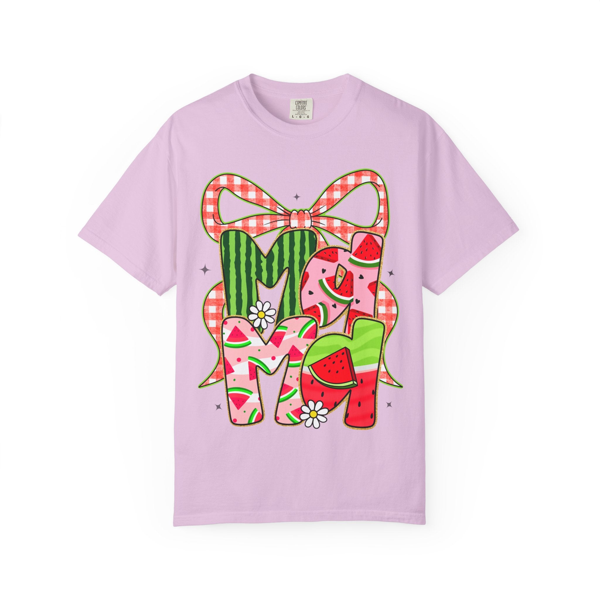 Watermelon Monogram M Initial T-Shirt | Summer Fruit Graphic Tee