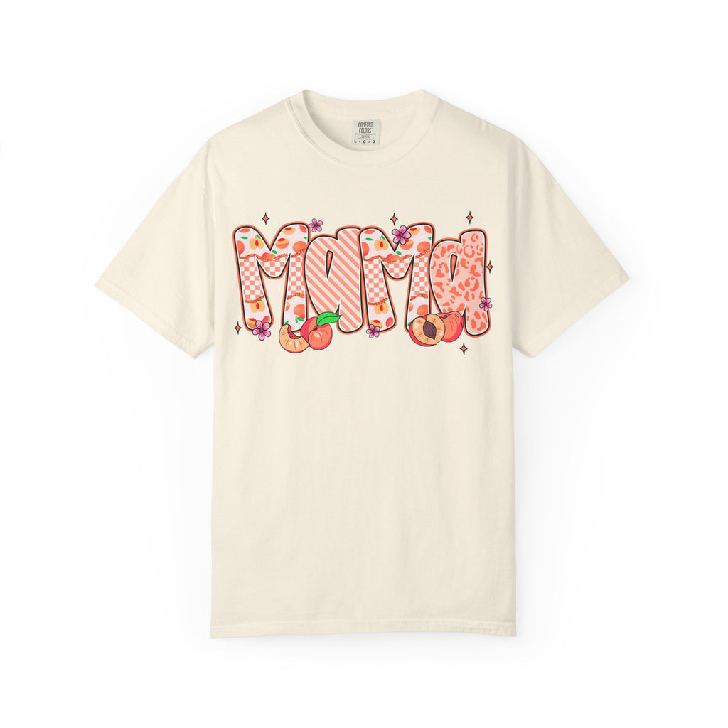 Mama Floral Peach Graphic T-Shirt
