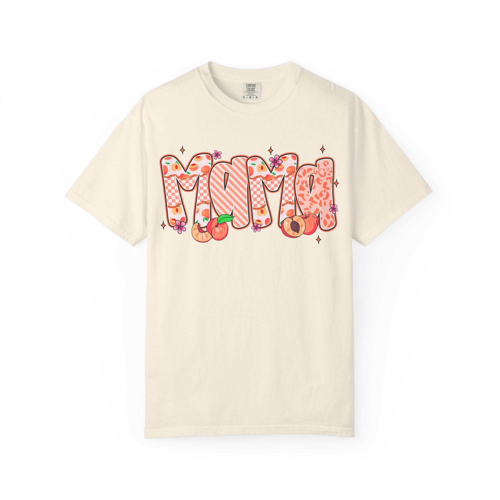 Mama Floral Peach Graphic T-Shirt