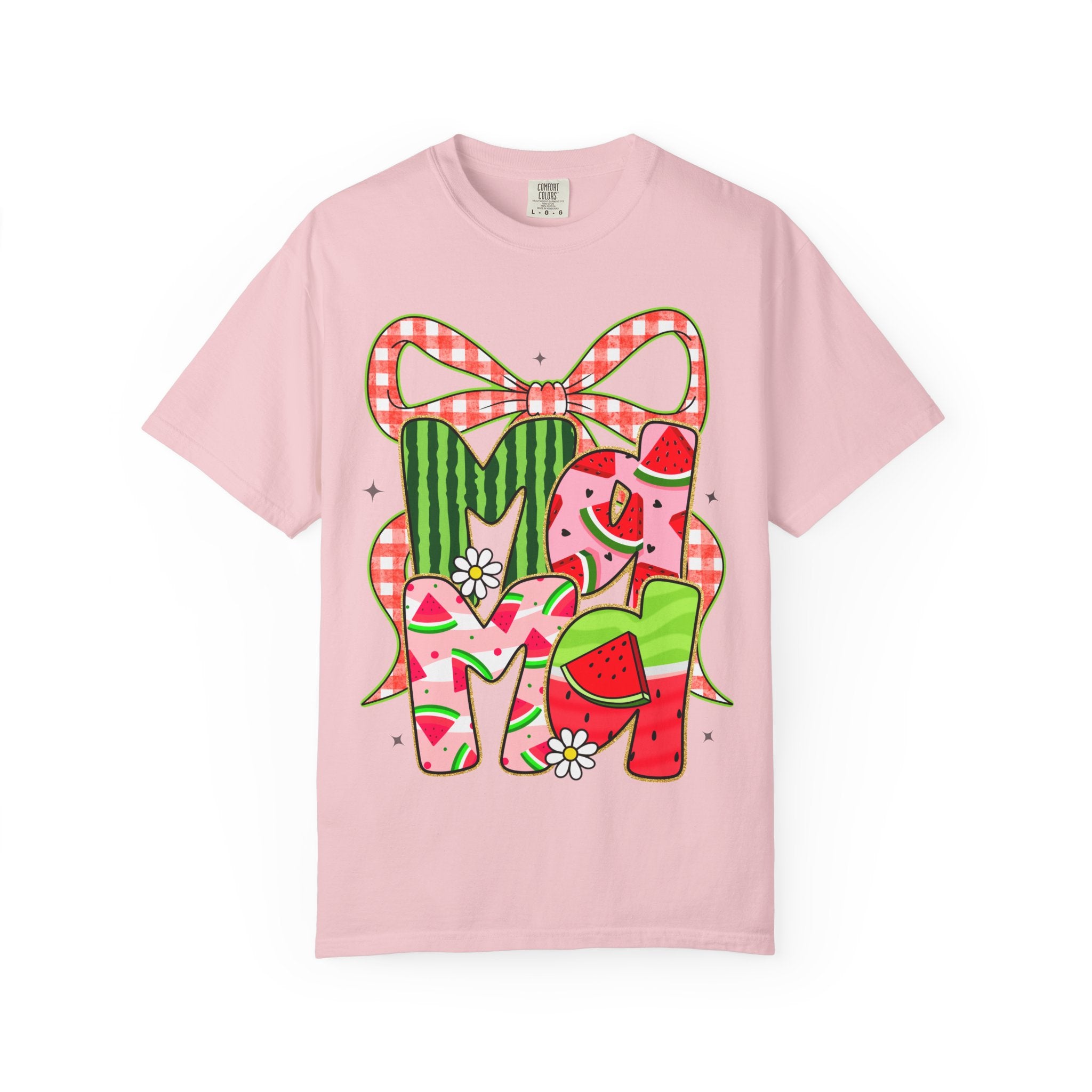 Watermelon Monogram M Initial T-Shirt | Summer Fruit Graphic Tee