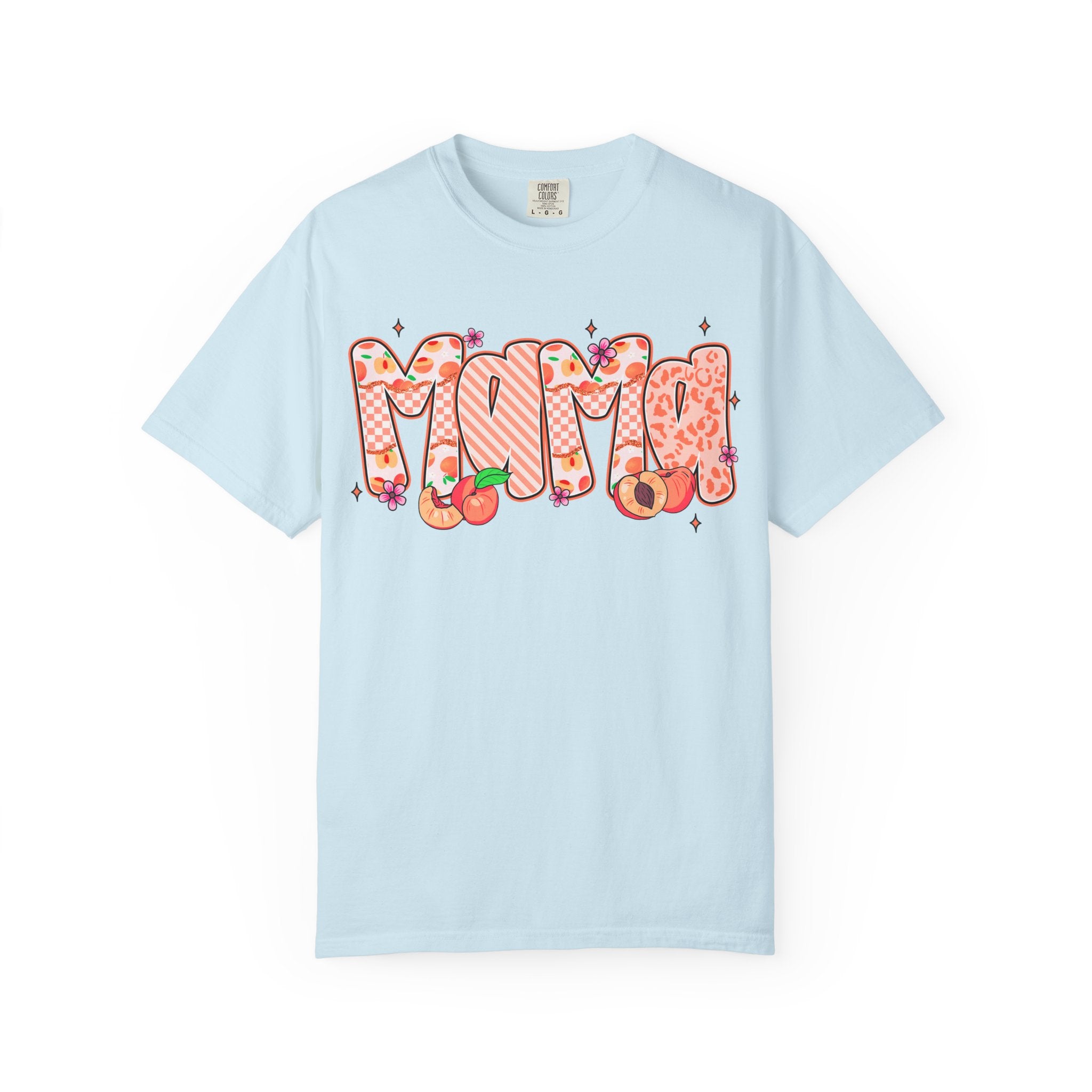 Mama Floral Peach Graphic T-Shirt
