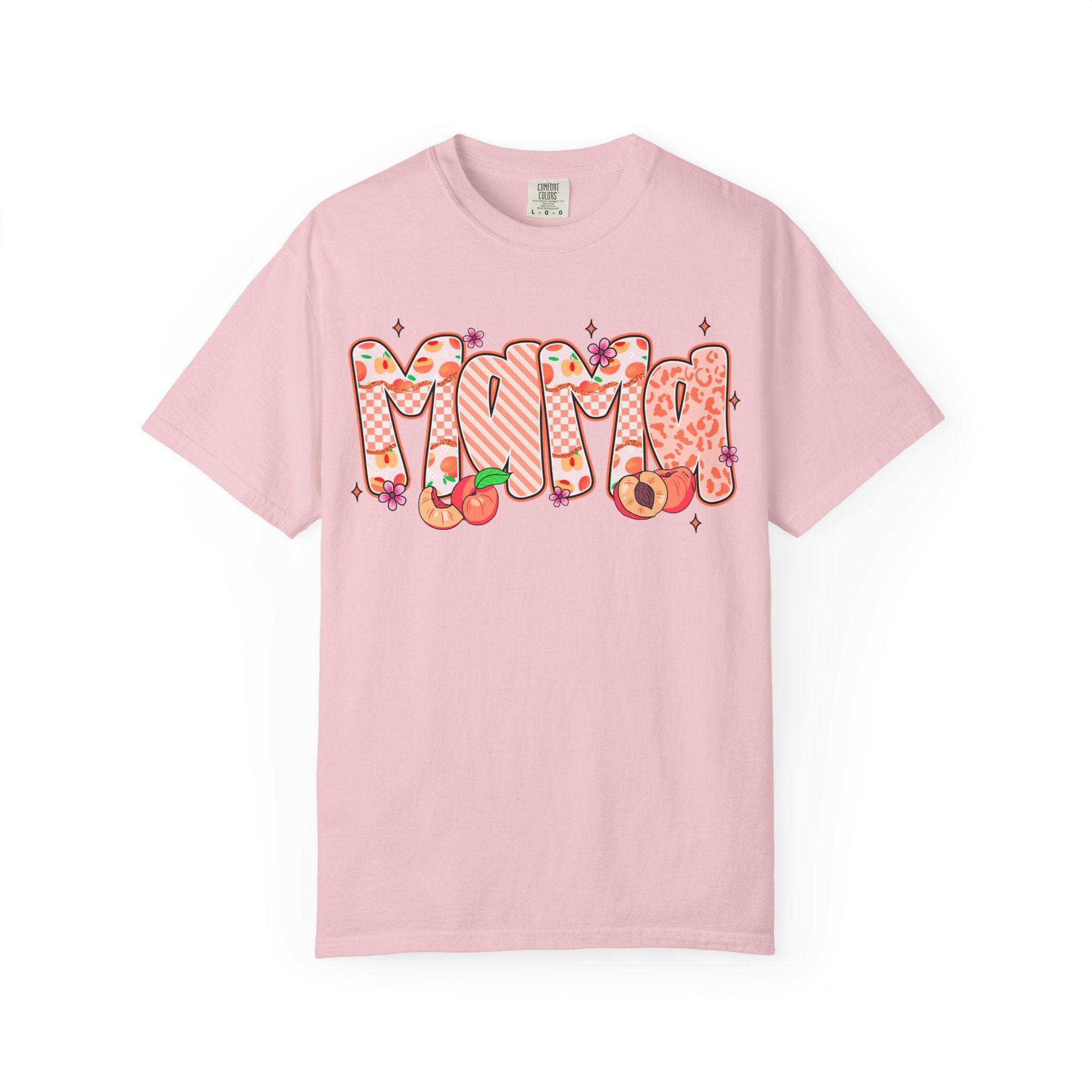 Mama Floral Peach Graphic T-Shirt