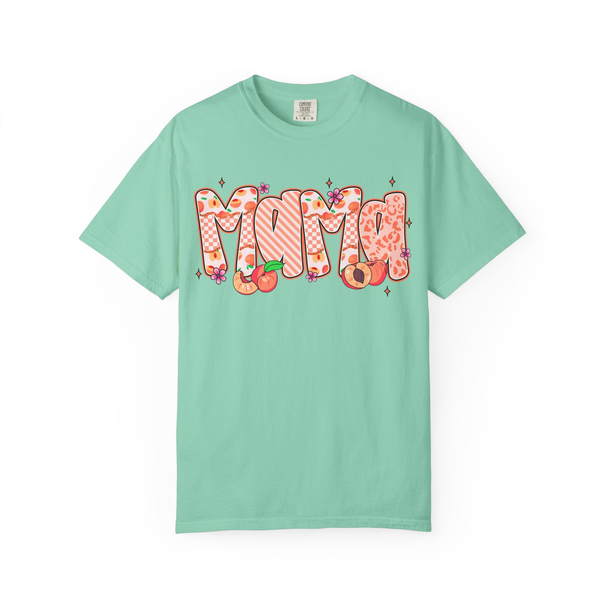 Mama Floral Peach Graphic T-Shirt