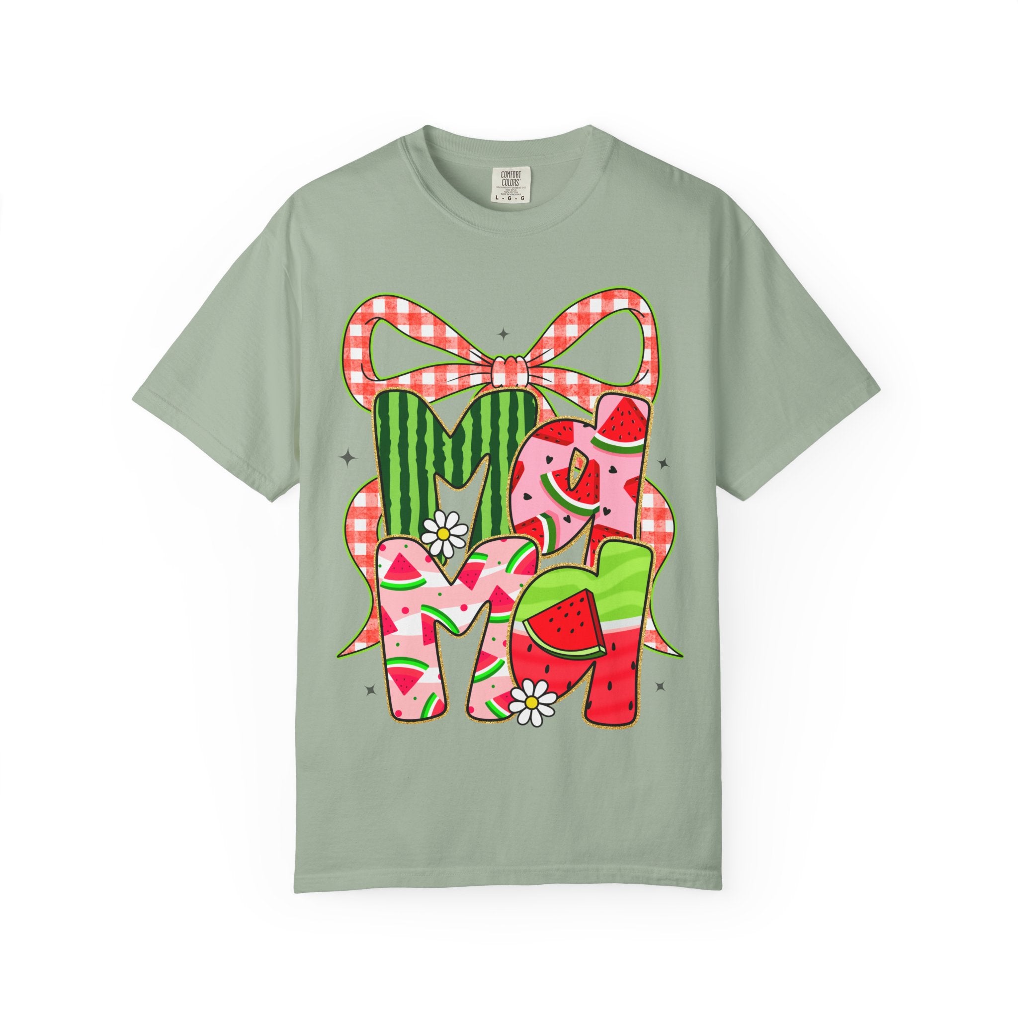 Watermelon Monogram M Initial T-Shirt | Summer Fruit Graphic Tee