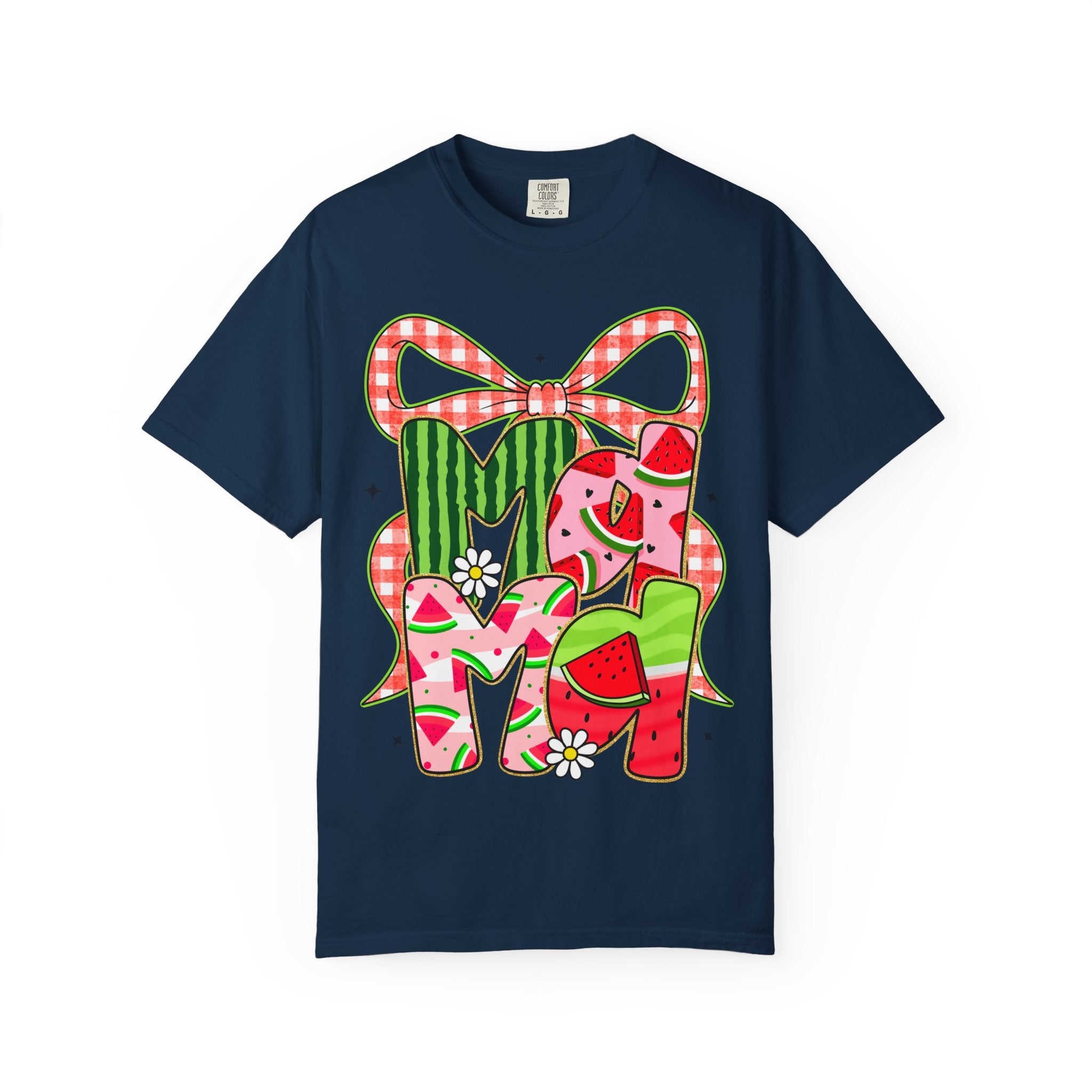 Watermelon Monogram M Initial T-Shirt | Summer Fruit Graphic Tee