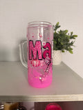 MAMA PINK LAVA 20oz Glass Snow Globe