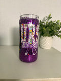 PURPLE GLITTER NURSE 20oz Acrylic Snow Globe