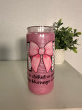 MOM PINK MICA 20oz Acrylic Snow Globe
