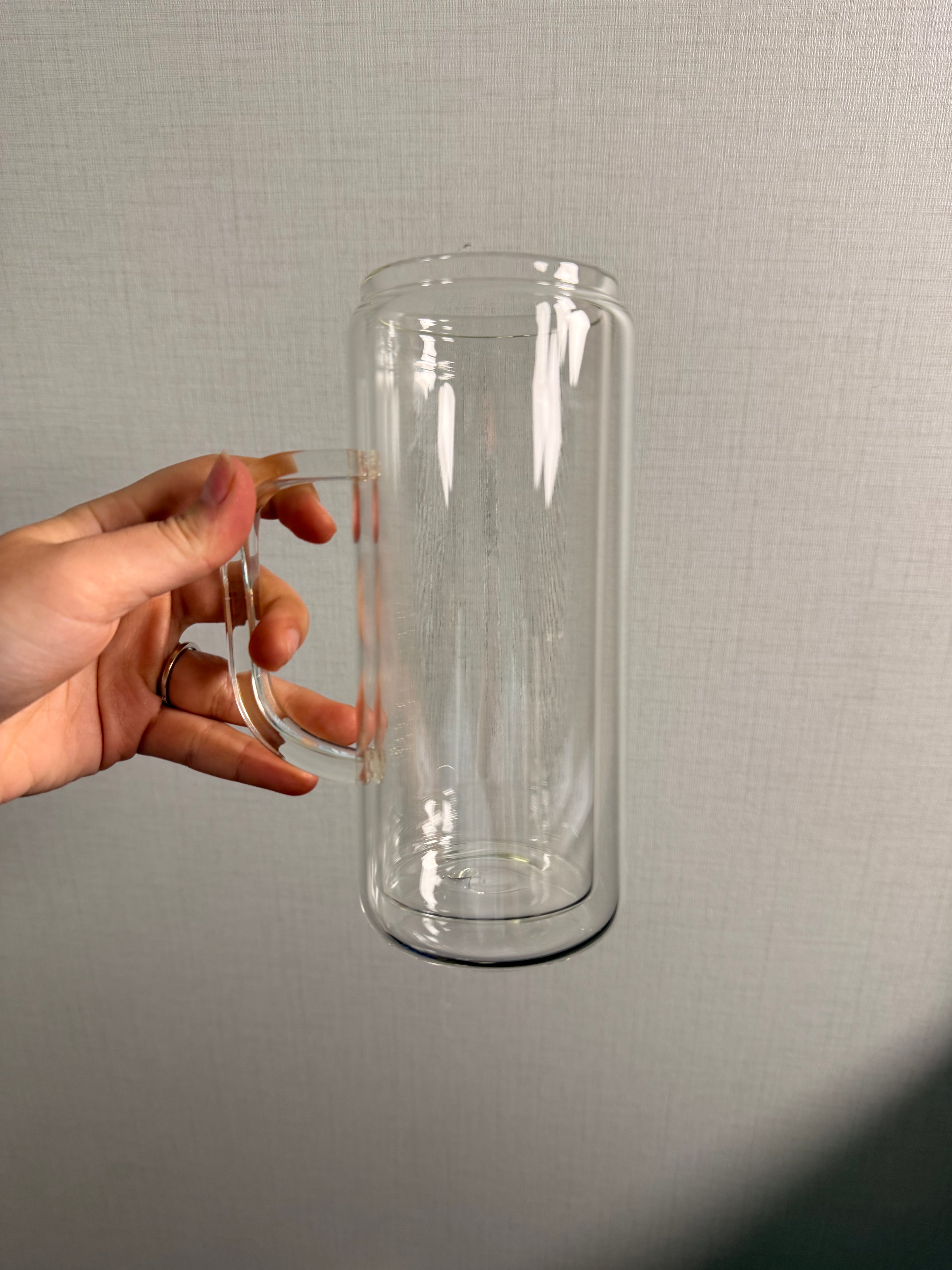 20oz Glass Snow Globe Tumbler