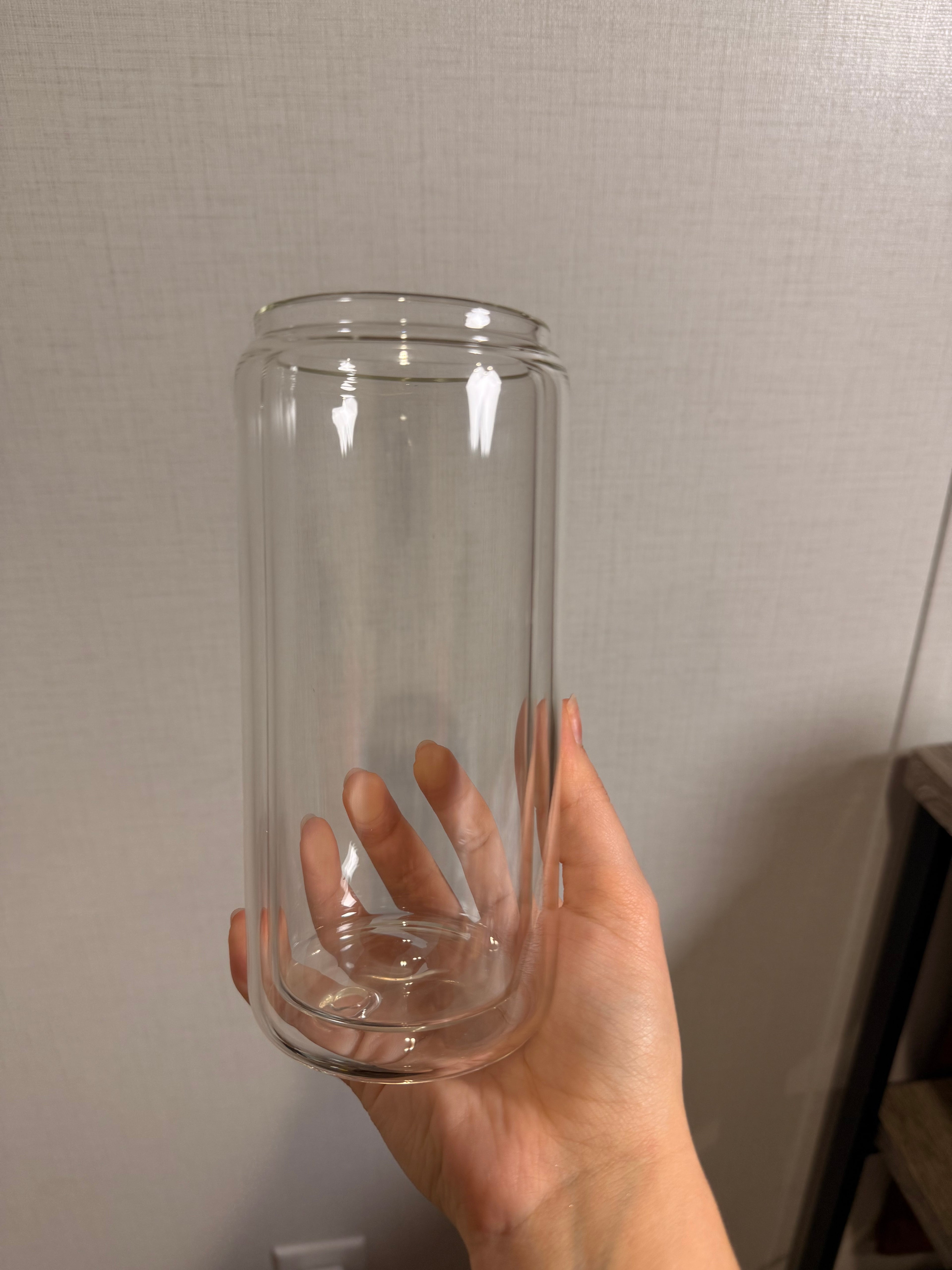 20oz Glass Snow Globe Tumbler