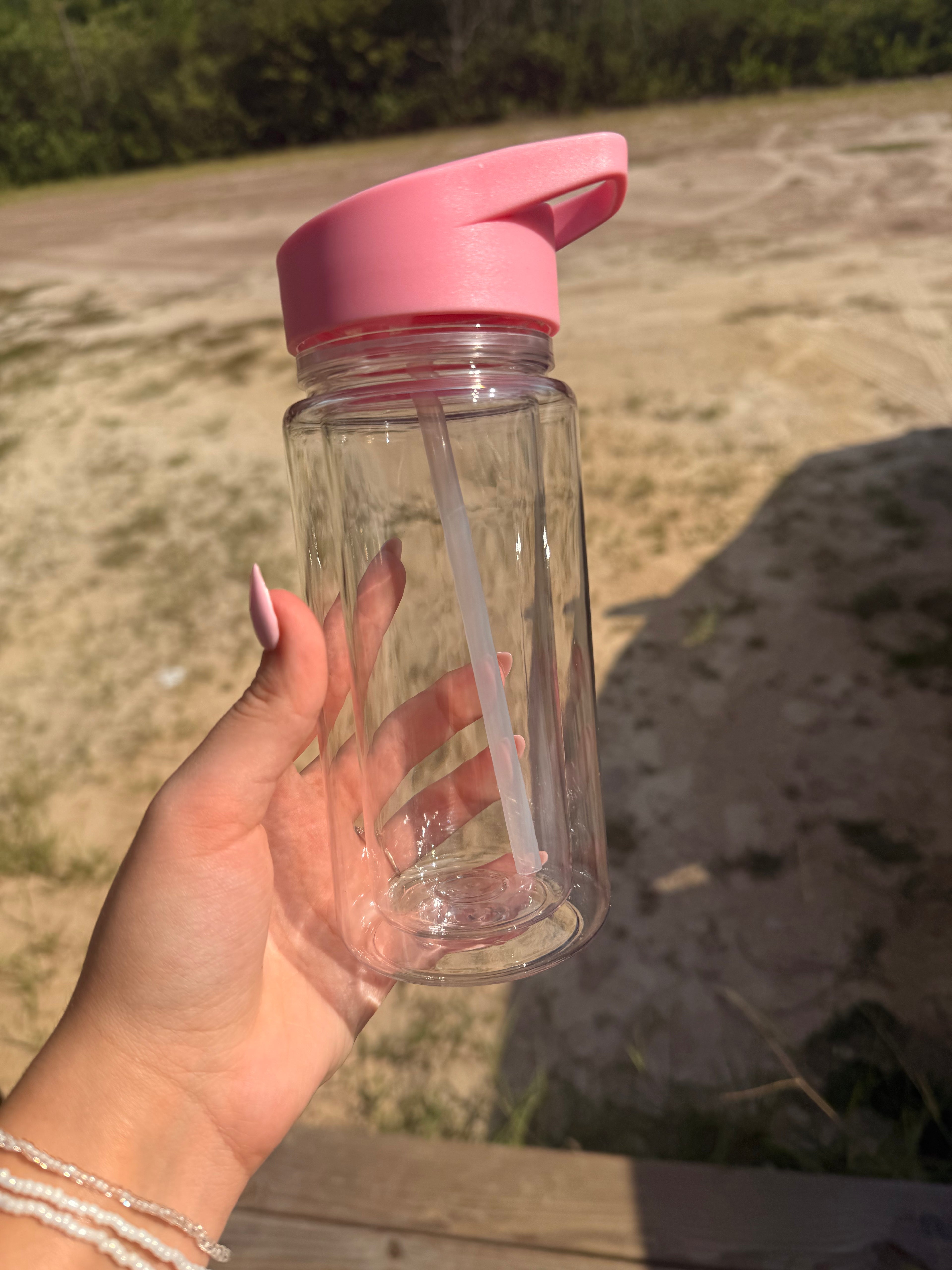 10oz kid BABY PINK SNOW GLOBE TUMBLER